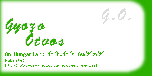 gyozo otvos business card